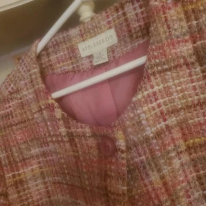appleseed's pink and multicolored blazer, heavyweight. size 8 - Picture 1 of 6