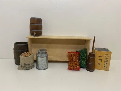 BUNDLE MIXED LOT KITCHEN GROCERY SHOP DISPLAY DELPH MINIATURES DOLLS HOUSE - Image 1 of 4