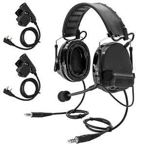 Dual Communication COMTA III Tactical Headset with PTT Adapters U94 PTT Compa... - Picture 1 of 7