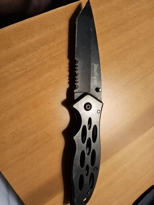 Kershaw Beacon 2430TCKTST Black Combo Edge Tanto Knife Black - Image 1 of 4