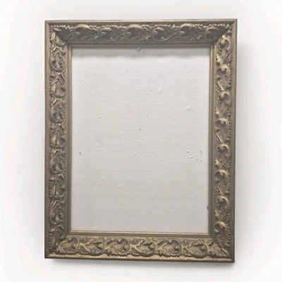 Marco de madera dorado barroco francés vintage rococó antiguo Foto 1 de 4