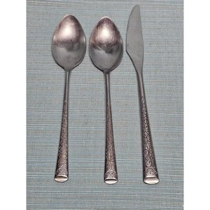 Cosmos CSM16 Stainless 2 Spoons 1 Knife Cosmos Products 1967 Japan Flatware - Bild 1 von 4