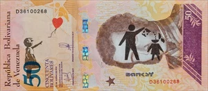 BANKSY * 50 bolívares * Billete real * Dismaland 2015 * Certificado * Sello - Imagen 1 de 10