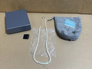 Jay King Sterling Silver Metal - Ethiopian Honey Opal Bead Necklace 18-1/4” - Picture 1 of 6