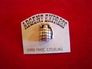 PIN: Motorcycle, Sterling  "Grenade", With 1 Post Screw Clutch - Picture 1 of 1