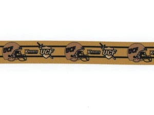 University of Central Florida UCF Knights Football 7/8" Grosgrain Ribbon - Picture 1 of 1