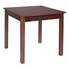 Tavolo fisso in legno con gamba quadrata RISTORANTE misura 90x90 NOCE