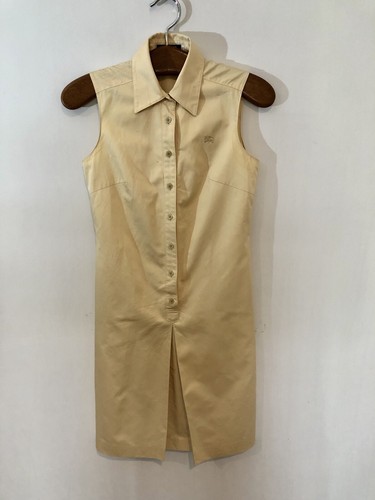 Camicia abito casual vintage Burberrys blu etichetta Nova a quadretti taglia 38