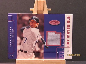 2003 Hot Prospects MLB Rot Hot Materialien # Die Todd Helton Jtr Sn 12/50 - Bild 1 von 1