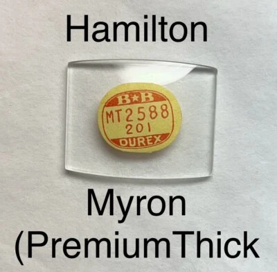 Reloj Hamilton Myron Cristal Grueso Premium Nuevo de Lote Antiguo Foto 1 de 2