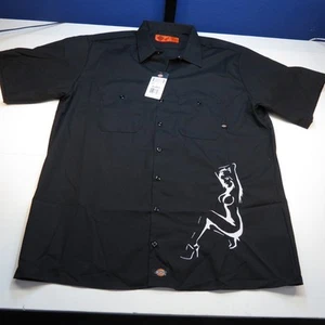 NEW NWT DICKIES Embroidered MUD FLAP GIRL TRUCKER WORK SHIRT All Sizes - Picture 1 of 2