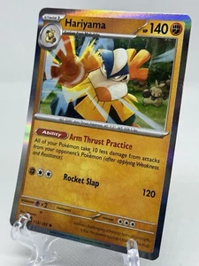 Hariyama 113/193 Holo Rare Paldea Evolved Pokemon Near Mint NM - Picture 1 of 3
