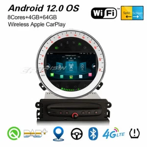 8-Kern Android 14 CarPlay 64GB Navi Autoradio WiFi DAB+ OBD2 DVR BMW Mini Cooper - Bild 1 von 1