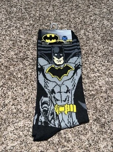 "New" DC Comics Batman Sock 2 Pack size 6-12 adult - Picture 1 of 2