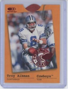 1997 Donruss Troy Aikman Cowboys Passing Grade Football Insert /3000