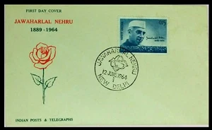 114.INDIA 1964 STAMP JAWAHAR LAL NEHRU FDC - Picture 1 of 1