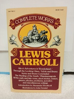 Alice In Wonderland Lewis Carroll Complete Works TRADE PAPERBACK Book LIKE-NEW  - Image 1 of 4