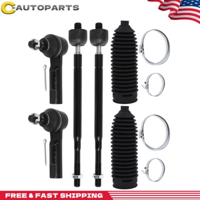 6x Botas de fuelle de extremo de barra de amarre delanteras de dirección para Honda Odyssey 2011-2015 2016 2017 Foto 1 de 4