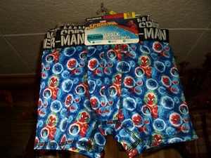 SPIDERMAN BOYS BOXER BRIEFS 3 PACK MED 8 SMALL DIFFERENT GRAPHICS STRETCH NEW - Picture 1 of 1