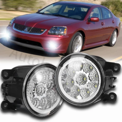 Par de luces antiniebla LED delanteras para Mitsubishi Outlander Sport ASX RVR 2007-2020 Foto 1 de 4