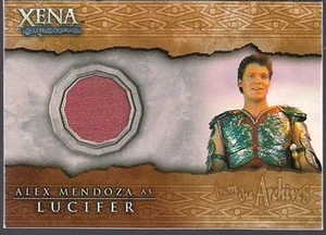 XENA WARRIOR BEAUTY & BRAWN ALEX ZEUS MENDOZA COMO LUCIFER COSTUME RELIC CARD C13 - Imagen 1 de 1