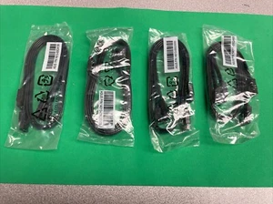 GENUINE LOT OF 4X ASUS 6Gbps Black SATA III DRIVE WIRE HARNESS CABLES - Picture 1 of 3