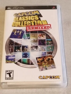 Capcom Classics Collection Remixed Sony PlayStation Portable PSP 3000 Slim USA - Image 1 of 2