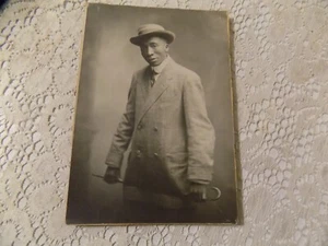Foto vintage anni 20 ben vestita bellissimo afroamericano 5 1/2 x 3 3/4 - Foto 1 di 4