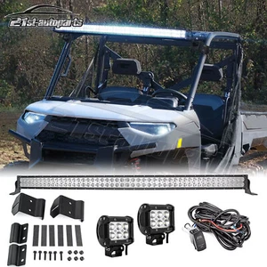 Kit de cables de montaje de barra de luz LED de 50" para techo Polaris Ranger XP 1000 900 + cápsulas LED de 3" - Imagen 1 de 12