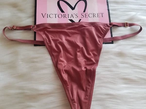 VICTORIA'S SECRET HERRAJES AJUSTABLES LISA TANGA TANGA PANTY XL MARRÓN ARCILLA - Imagen 1 de 10
