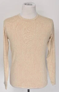 Nuevo $950 Cruciani Beige Cachemira Pulóver Cuello Redondo Suéter M (Eu 50) Nuevo con etiquetas - Imagen 1 de 5