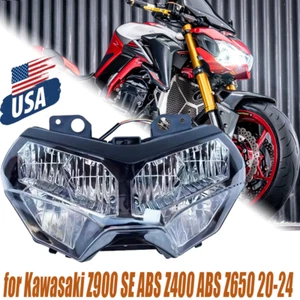 LED Headlight Hi/Low for Kawasaki Z900 SE ABS Z400 ABS Z650 20-24 Head Lamp - Picture 1 of 14