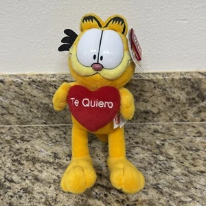 Vintage Garfield "Te Quiero" 10 Zoll spanischer Valentinstag Plüschtier brandneu neu mit Etikett - Bild 1 von 6