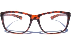 Retro Gestell klare Gläser Brille Hipster Nerd klassisch Schildpatt Muster - Bild 1 von 2