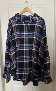 Polo Ralph Lauren Men’s 3X-BIG Big & Tall Plaid Flannel Workshirt NEW - Picture 1 of 12