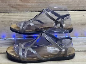 Sandali NAOT donna Dorith Gladiator Us 8,5 Eu 39 cinturino argento pelle - Foto 1 di 9