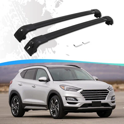 Racks de teto barras transversais para Hyundai Tucson 2016-2021 bagageiro rack de carga alumínio - Imagem 1 de 4