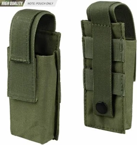 Tactical Knife Sheath Bag Molle Flashlight Holster Case Multi-Tool Nylon Pouch - Picture 1 of 18