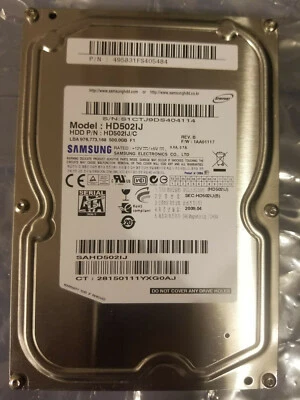 Samsung HD502IJ HD502IJ/C FW: 1AA01117 500GB SATA 3.5" HD 495831FS405484 Rev B - Image 1 of 3