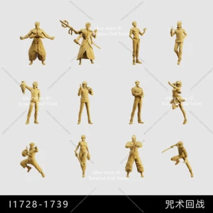1/43 1/64 1/35 Miniature Figures Anime men women Scene Prop For Car Vehicle - Picture 1 of 26