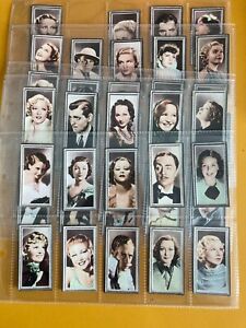 cigarette cards stars of the screen 47/48 1936
