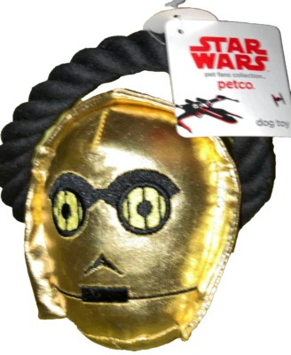 PETCO StarWars C-3PO Cuerda Peluche Perro Juguete de Navidad, NUEVO, Disco con AdlPurch, SIN LUZ Foto 1 de 4
