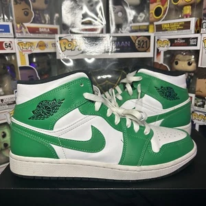 Size 9 - Air Jordan 1 Mid Lucky Green - Picture 1 of 5