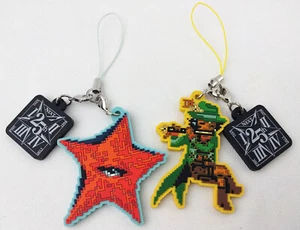 Shin Megami Tensei Devil Dot Rubber Keychains Decarabia Krishna 25th Anniversary - Picture 1 of 9
