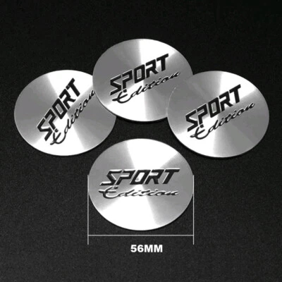 4x SPORT Edition 56MM Car Wheel Center Cover Sticker Hub Cap Emblem Badge Decal - Image 1 of 4