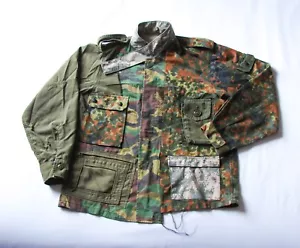 Handmade Custom Cut Sew Reconstructed Patchwork Military Multi Camo Jacket - Picture 1 of 6