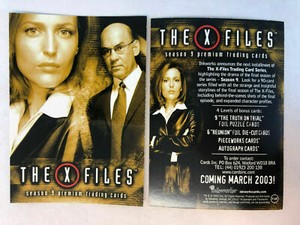 2003 INKWORKS "X-FILES" SEASON 9 UK PROMO TRADING CARD - V/Good Condition