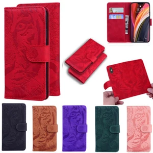 Tiger Pattern Wallet Flip Case For Samsung S25 Ultra S24FE S23 S22 S21 S20 Plus - Picture 1 of 11