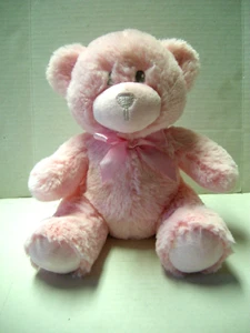 Zoopalooz Baby Bear Rattle By Petting Zoo, Pink, 6" Sitting, Brand New - Picture 1 of 2