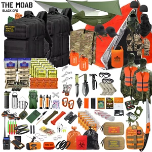 72+ Hour Emergency Survival Kit / Bug Out Bag / Tactical Backpack / First Aid - Picture 1 of 25